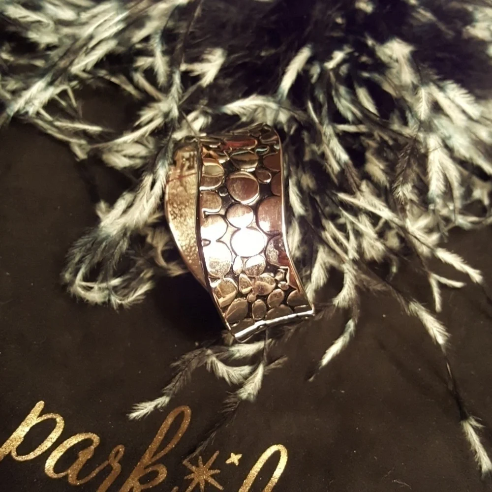 Park Lane silvertone cuff.